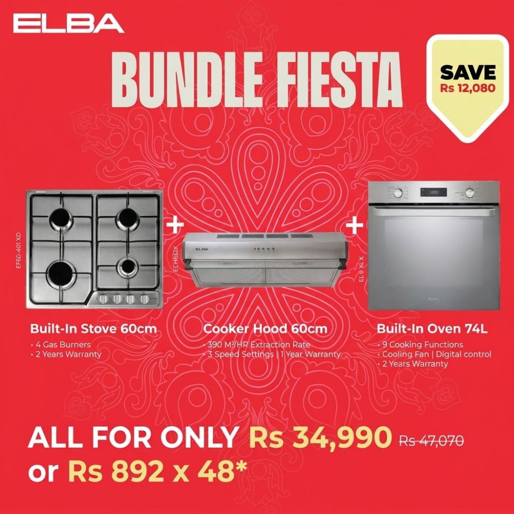 Elba Bundle: Built in Stove EF60-401 XD + Standard Cooker Hood ECH652X + Built-In Oven El 9 XLX